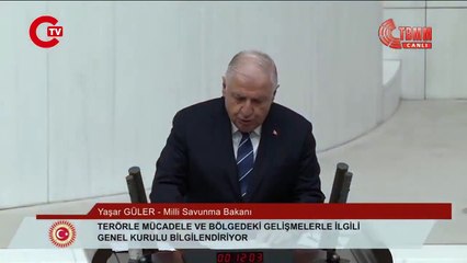 Milli Savunma Bakanı Yaşar Güler, Türkiye Büyük Millet Meclisi'ni bilgilendirdi