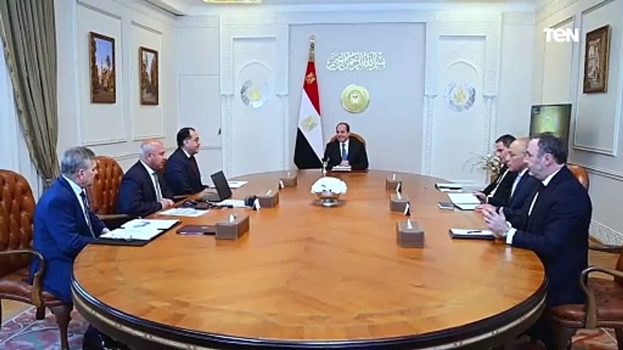 الرئيس عبد الفتاح السيسي يعقد اجتماعًا مع الرئيس التنفيذي لشركة الخطوط الملاحية الفرنسية العالمية