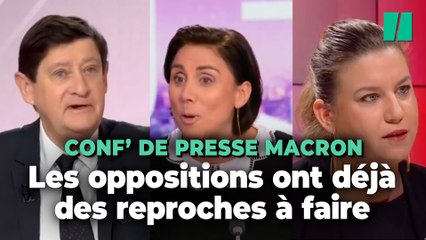 L’opposition a déjà deux griefs sur la conf’ de presse de Macron