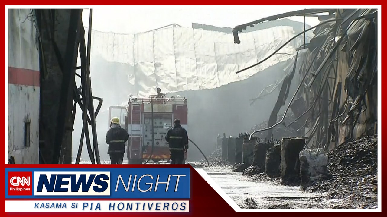 Sunog sa coconut oil mill sa Alaminos, Laguna 'di pa naaapula