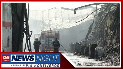 Sunog sa coconut oil mill sa Alaminos, Laguna 'di pa naaapula