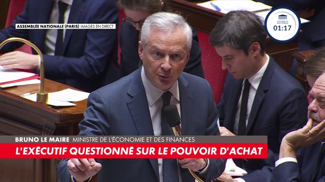 Bruno Le Maire : «Nous n'aurions pas eu de problème de flambée des prix de l'électricité et du gaz si votre ami Vladimir Poutine n'avait pas attaqué l'Ukraine», à la députée RN du Var