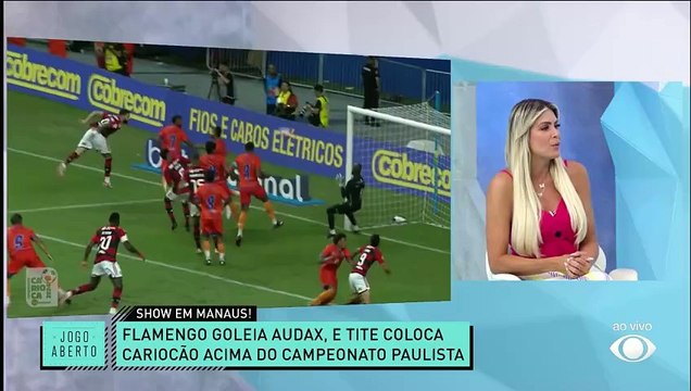 Flamengo goleia o Audax na estreia do Carioca; Chico concorda com Tite sobre nível do campeonato