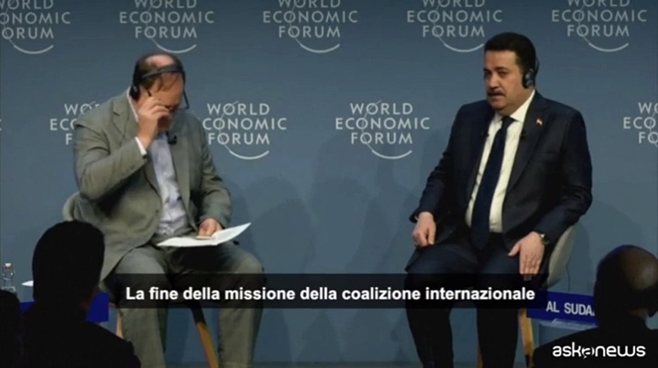 Il premier Iraq da Davos: "La coalizione a guida Usa lasci il Paese"