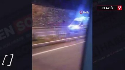 Elazığ’da kömür yüklü tır devrildi