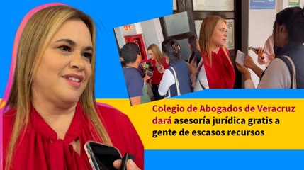 Download Video: Colegio de Abogados de Veracruz dará asesoría jurídica gratis a gente de escasos recursos