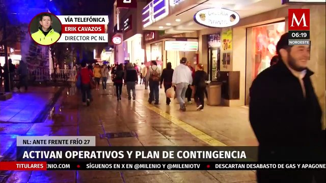 Protección Civil de Nuevo León emite recomendaciones ante Frente Frío 27