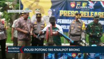 Deklarasi Tolak Knalpot Brong, Polres Pekalongan Kota Musnahkan 190 Unit