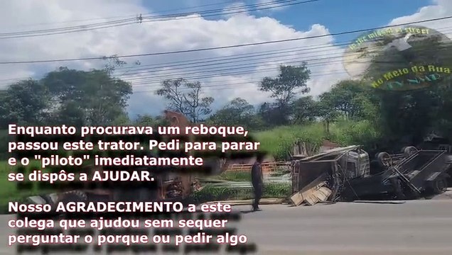 Flagrante de Acidente bem NA NOSSA FRENTE na LMG808 no Bairro Darcy Ribeiro, Nova Contagem - MG
