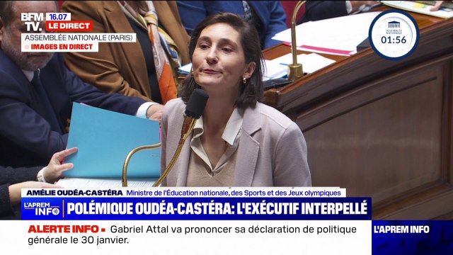 Je devais des excuses, [...] maintenant avançons : déclare Amélie Oudéa-Castéra à l'Assemblée