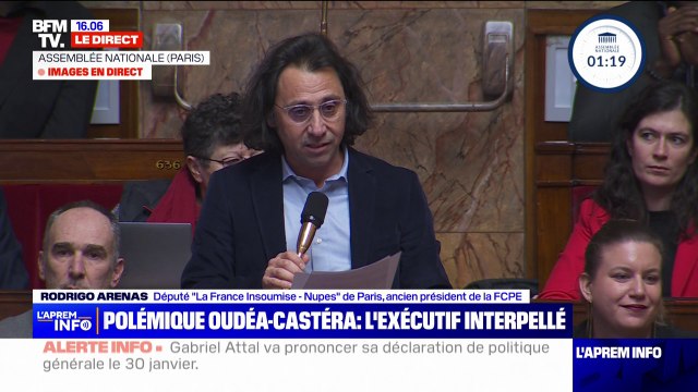 Rodrigo Arenas (LFI) à Oudéa-Castéra: Quand démissionnerez-vous ?