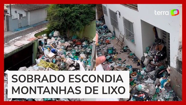 Mansão é flagrada abarrotada de lixo após reclamações de vizinhos em São Paulo