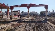 آثار الدمار الذي خلّفته قوات الاحتلال داخل مخيم المغازي