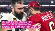 Jason and Kylie Kelce Cry as Eagles’ 2023 Season Comes to an End