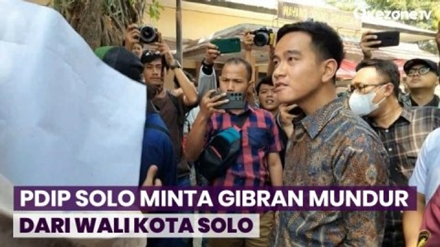 PDIP Solo Minta Gibran Mundur dari Wali Kota, Ternyata Ini Alasannya