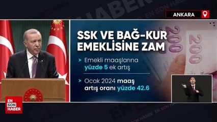 Cumhurbaşkanı Erdoğan'dan emekliye müjde! Yüzde 5 ek artış yapılacak