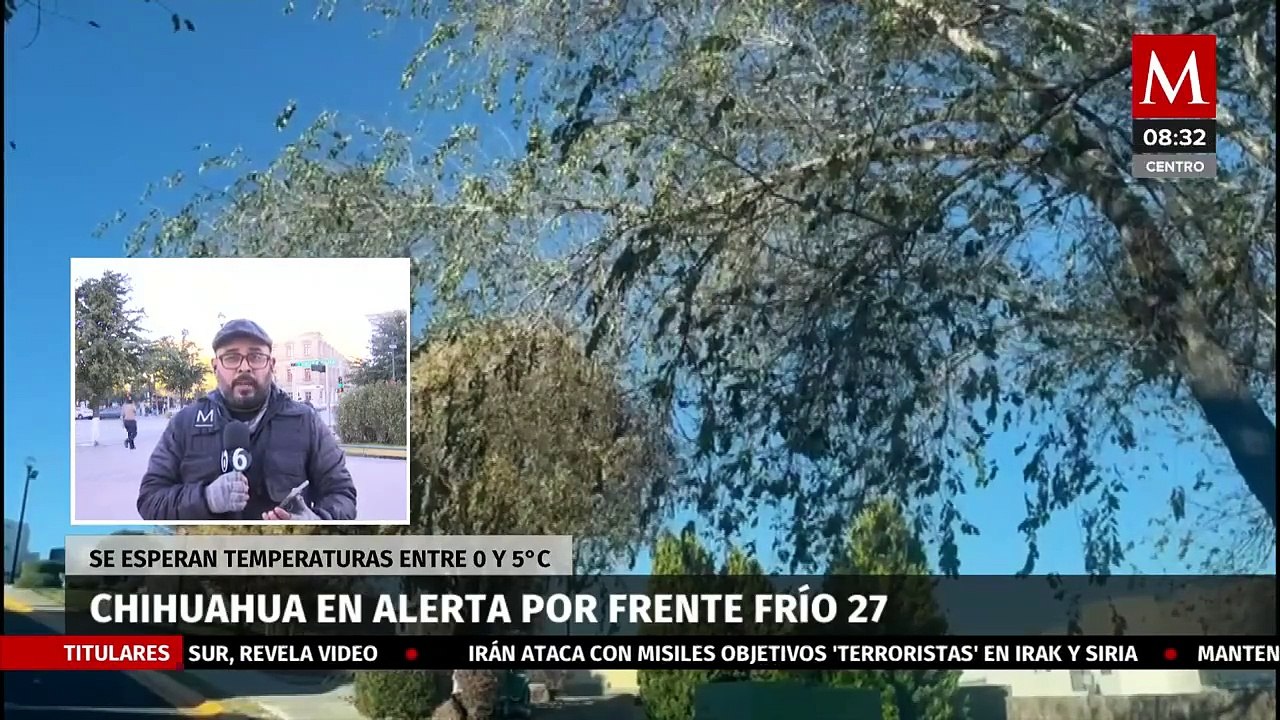 Se esperan temperaturas de -5 grados en Chihuahua por frente frío