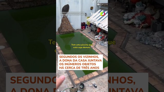 Mansão é flagrada abarrotada de lixo após reclamações de vizinhos em São Paulo #shorts