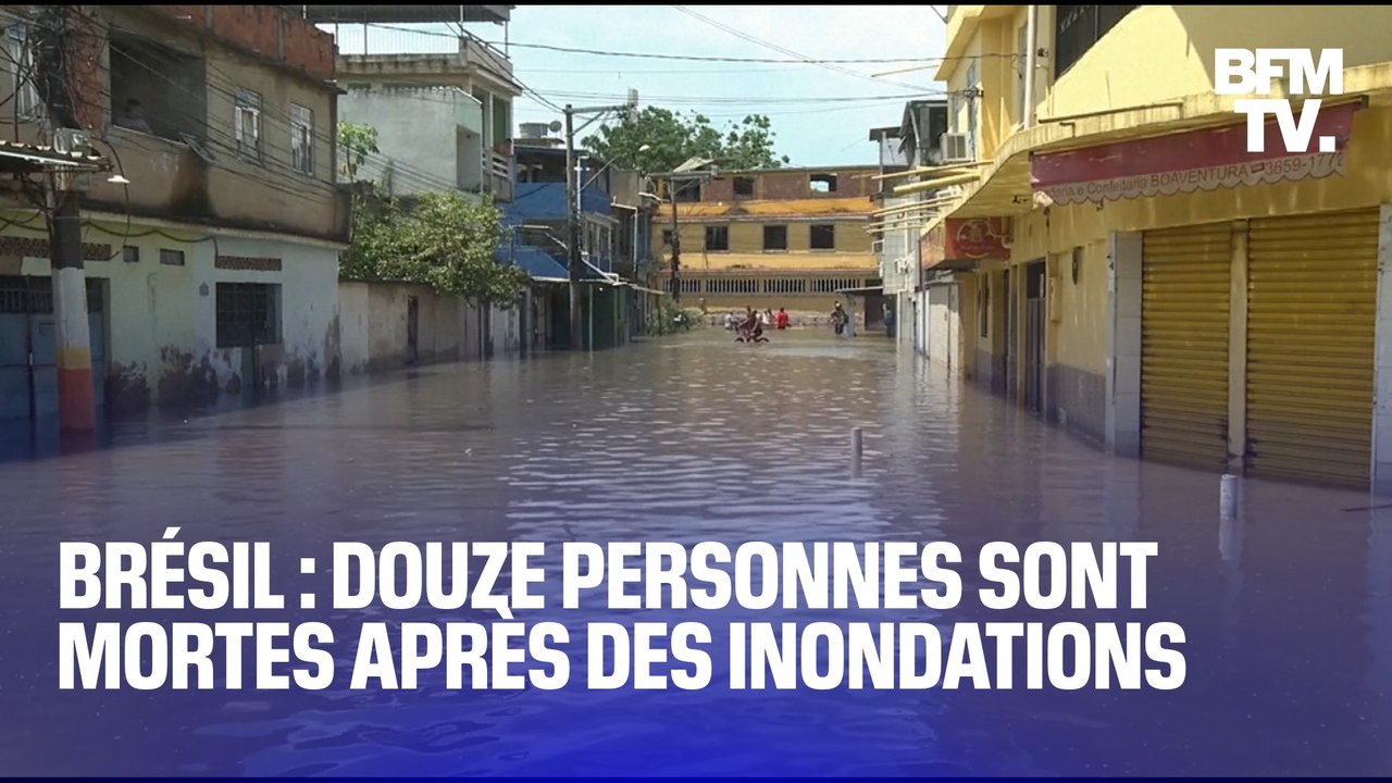 Brésil: 12 personnes sont mortes après des inondations dans la région de Rio de Janeiro
