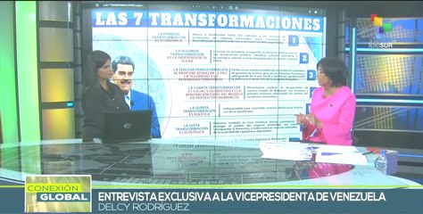 Vicepresidenta de Venezuela promueve desarrollo de las siete transformaciones