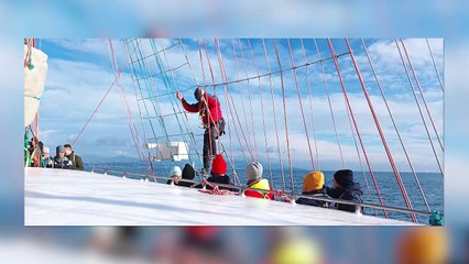 Trwa rejs żaglowcem STS Pogoria meldunek 1