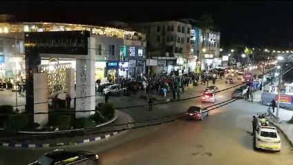 مسيرة في إربد نصرةً لقطاع غزة