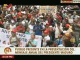 Caracas | Pueblo bravío se lanza a la calle en respaldo del mensaje anual del Pdte. Nicolás Maduro