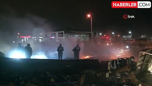 Hurdalıkta çıkan yangın büyümeden söndürüldü