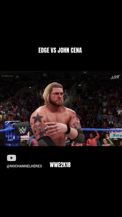 FULL MATCH EDGE VS JOHN CENA WWE2K18