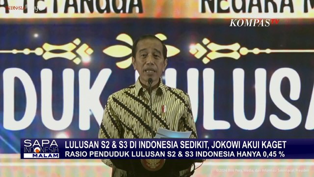 Jokowi Kaget Lulusan S2 dan S3 Sedikit di Indonesia, Pengamat: Lapangan Kerja Banyak yang Tak Butuh