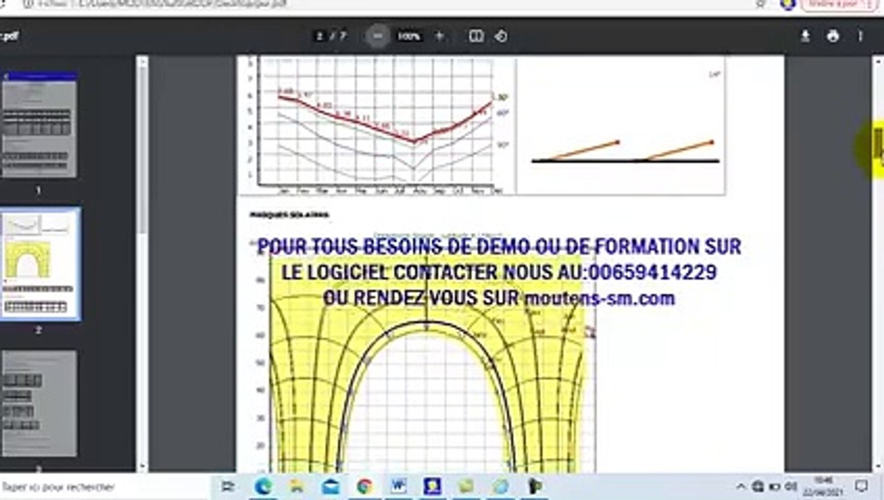 Exemple de rapport d'etude avec logiciel Moutens Solar