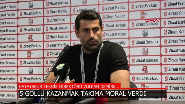 Volkan Demirel: 5 gollü galibiyet takıma moral oldu