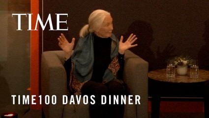 WEF24 TIME100 Davos Dinner: Jane Goodall in Conversation with TIME CEO Jessica Sibley