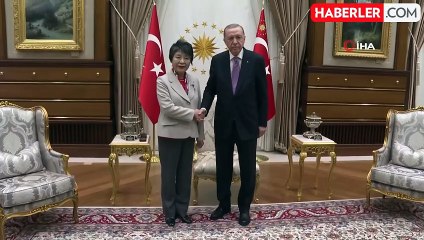 Cumhurbaşkanı Erdoğan, Japonya Dışişleri Bakanı Yoko'yu kabul etti
