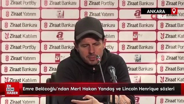 Emre Belözoğlu'ndan Mert Hakan Yandaş ve Lincoln Henrique sözleri