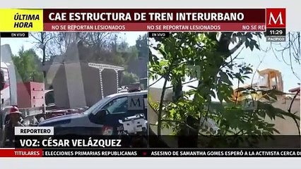 Caída de estructura del Tren Interurbano habría sido por falla en grúa