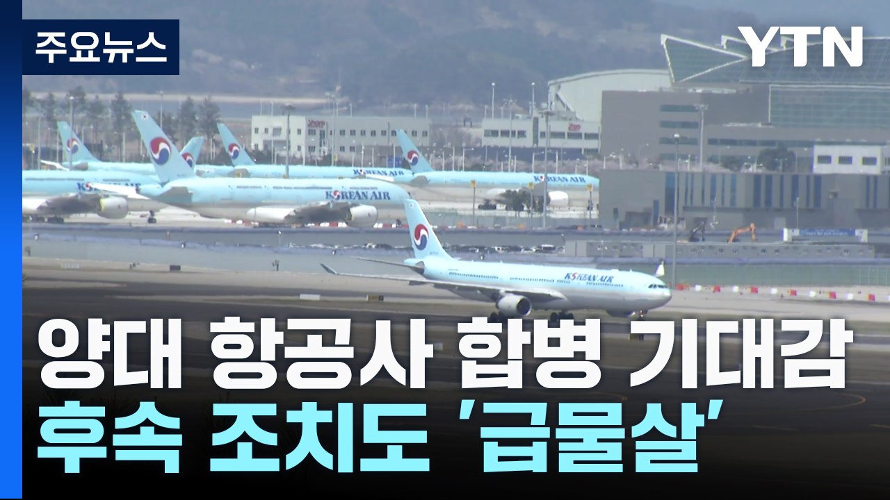 대한항공-아시아나 합병 기대감에 후속 조치 급물살 / YTN