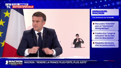 Les enfants face aux écrans: "Il faut accompagner les familles. Beaucoup sont restées sans mode d'emploi" explique Emmanuel Macron