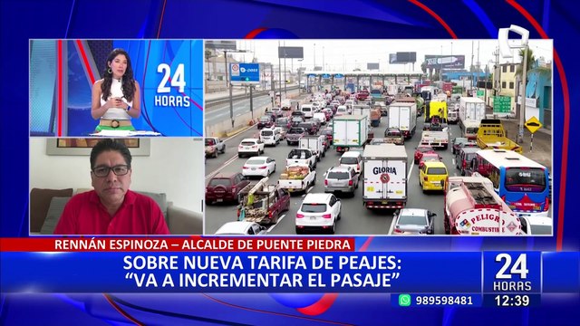 Rennán Espinoza: Aumento del peaje también va a incrementar el pasaje del transporte público