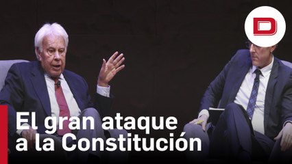 Felipe González pide a los españoles que reaccionen contra el «ataque despiadado» a la Constitución