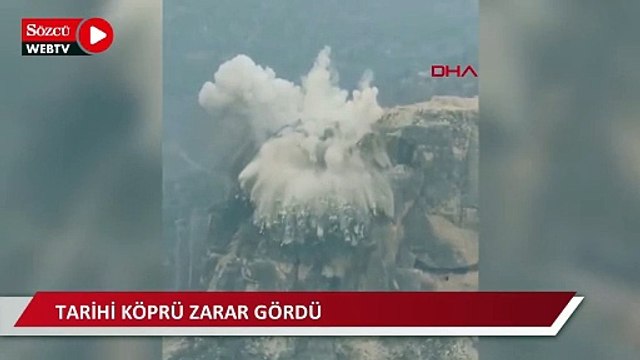 Diyarbakır'da viyadük yapımında dinamit kullanıldı; tarihi köprü zarar gördü