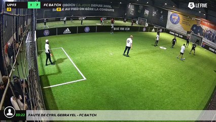 Faute de Cyril GEBRAYEL - FC BATCH