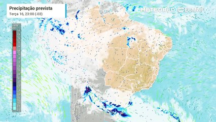Previsão de Chuva e Nebulosidade até Sexta-Feira (19)