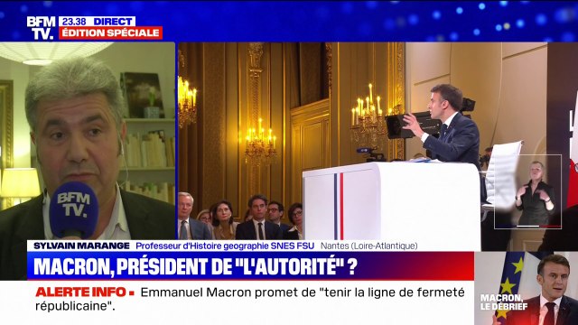 Propos d'Amélie Oudéa-Castéra: Un ministre devrait au moins avoir une forme d'attention particulière pour le service public , estime Sylvain Marange (SNES-FSU)