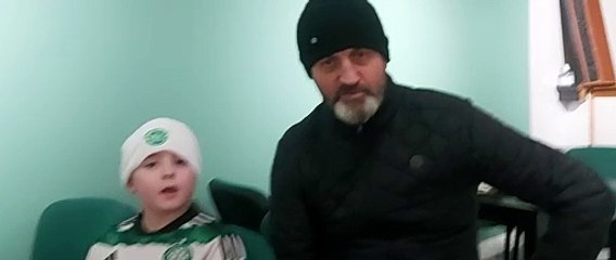 Buckie fans ahead of Celtic tie