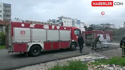 Boş gecekondudaki yangın mahalleliyi tedirgin etti