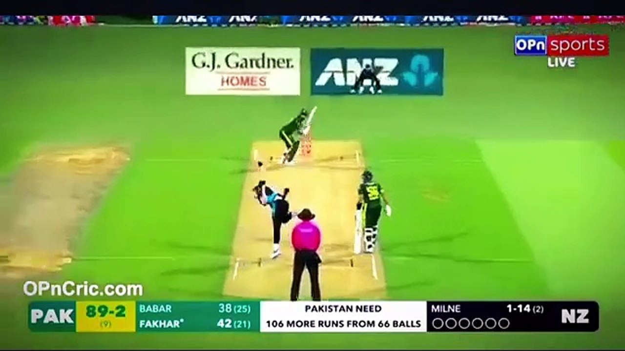 Fakhar zaman batting against New Zealand(360P)