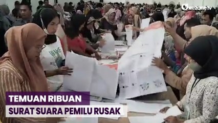 Video herunterladen: Ribuan Kertas Surat Suara Pemilu 2024 di Kota Bekasi Ditemukan Rusak