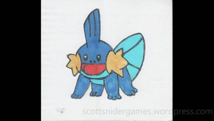 Pokemon Marker Sketch Video #1: Mudkip (01-16-2024)