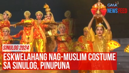 Скачать видео: Eskwelahang nag-Muslim costume sa Sinulog, pinupuna | GMA Integrated Newsfeed